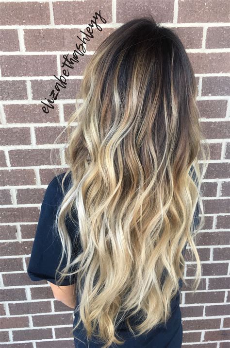 blonde balayage for brunettes|low maintenance brunette balayage.